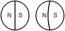 Ideally polarized magnet and not ideally polarized magnet