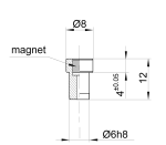 Actuator for integration into shaft